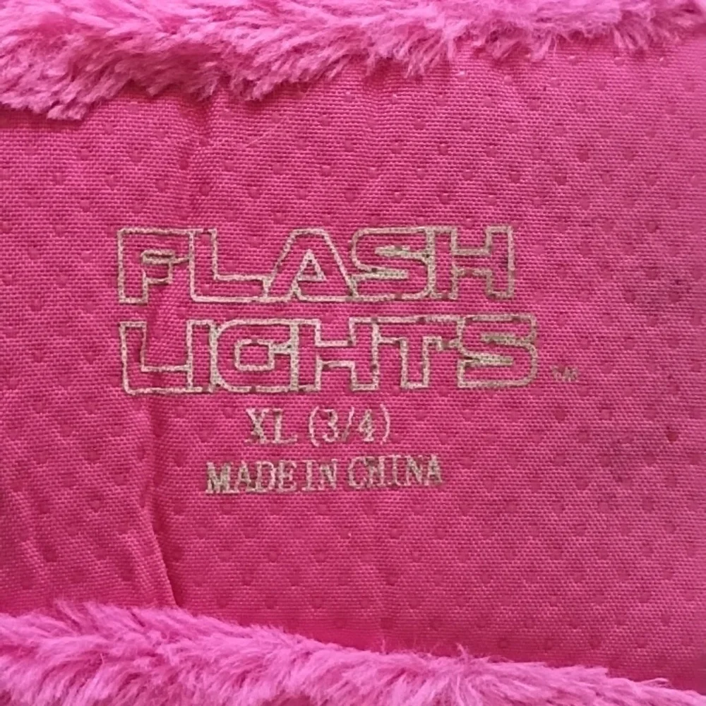 Light Up Pink Fuzzy Slippers